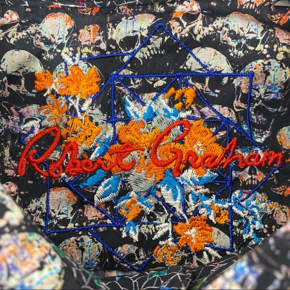 Robert Graham Angel Fire Flip Cuff Button Shirt - Picture 7 of 7